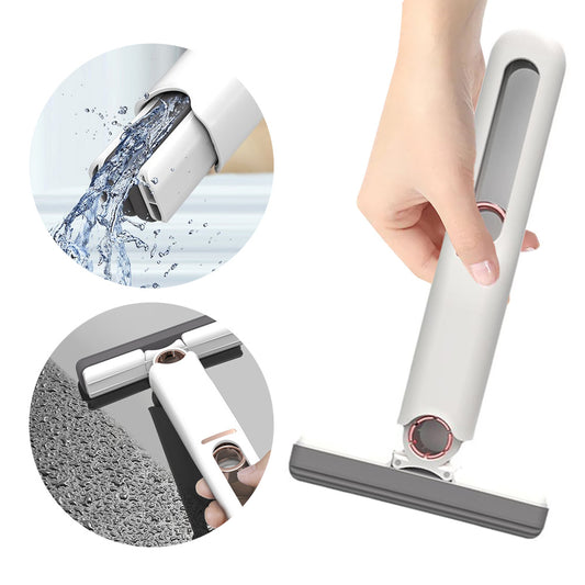Mini Squeeze Mop mit Schwammkopf – Kompakt, Tragbar & Umweltfreundlich für Haushalt, Auto & Büro